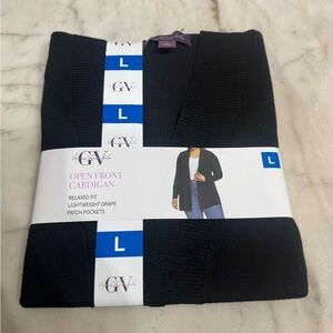 Gloria Vanderbilt Classic Black Cardigan